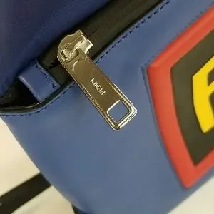 Fendi | Bags | Fendi Monster Vocabulary Blue Nylon Backpack  display picture 1